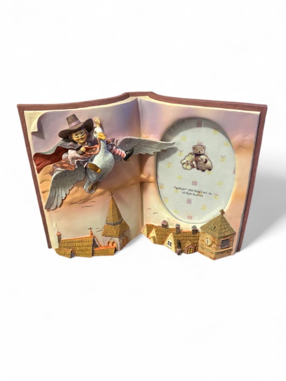 Vintage Mother Goose Nursery Rhyme Storybook Picture Frame 3D Figural Home Decor
